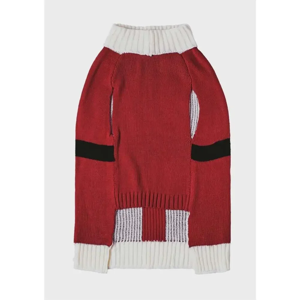 NEW! Vibrant Life Christmas Santa Claus Pet Dog Sweater Costume Size M 20-50lb
